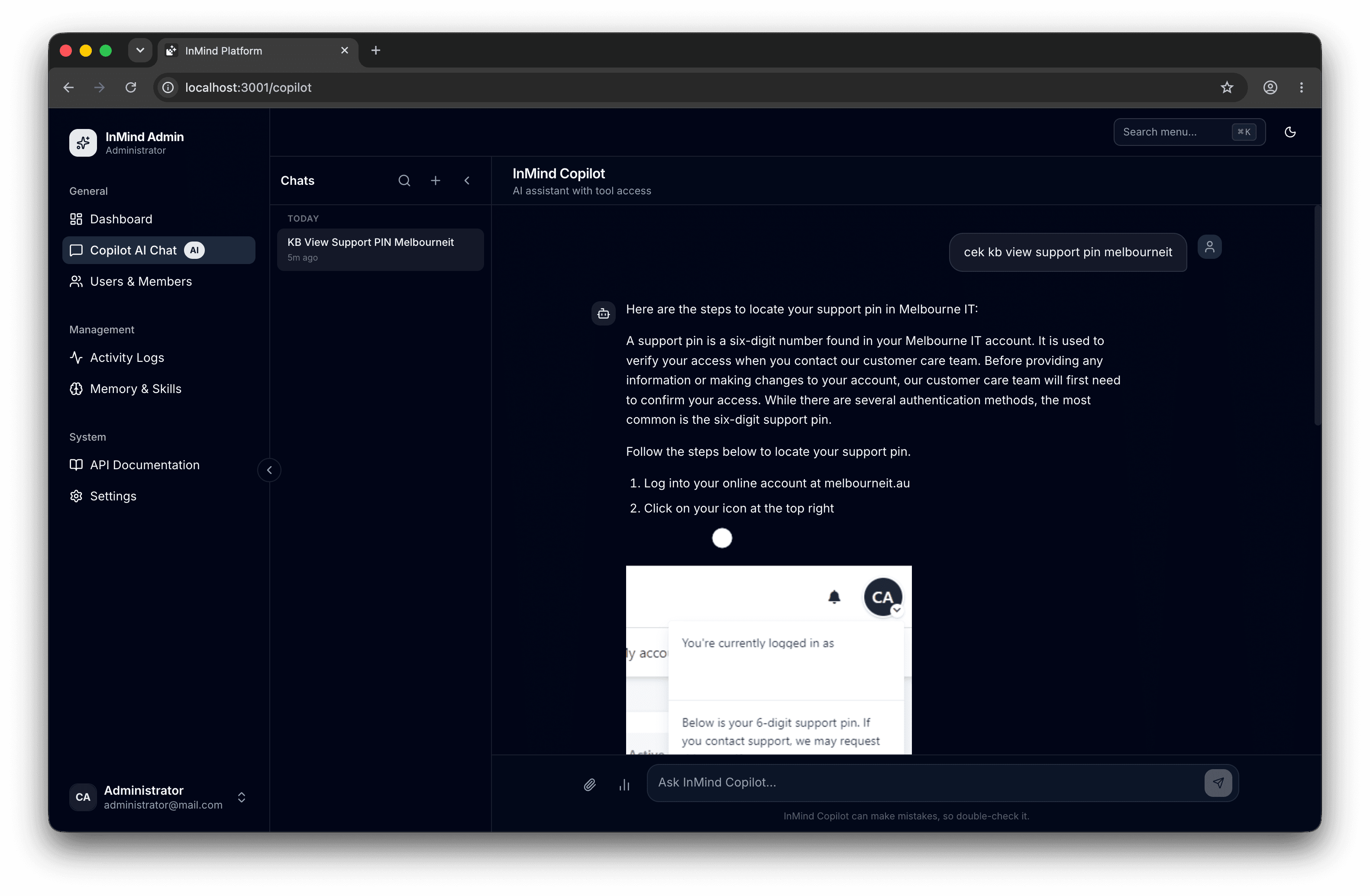 Shadcn-Admin InMind Dashboard