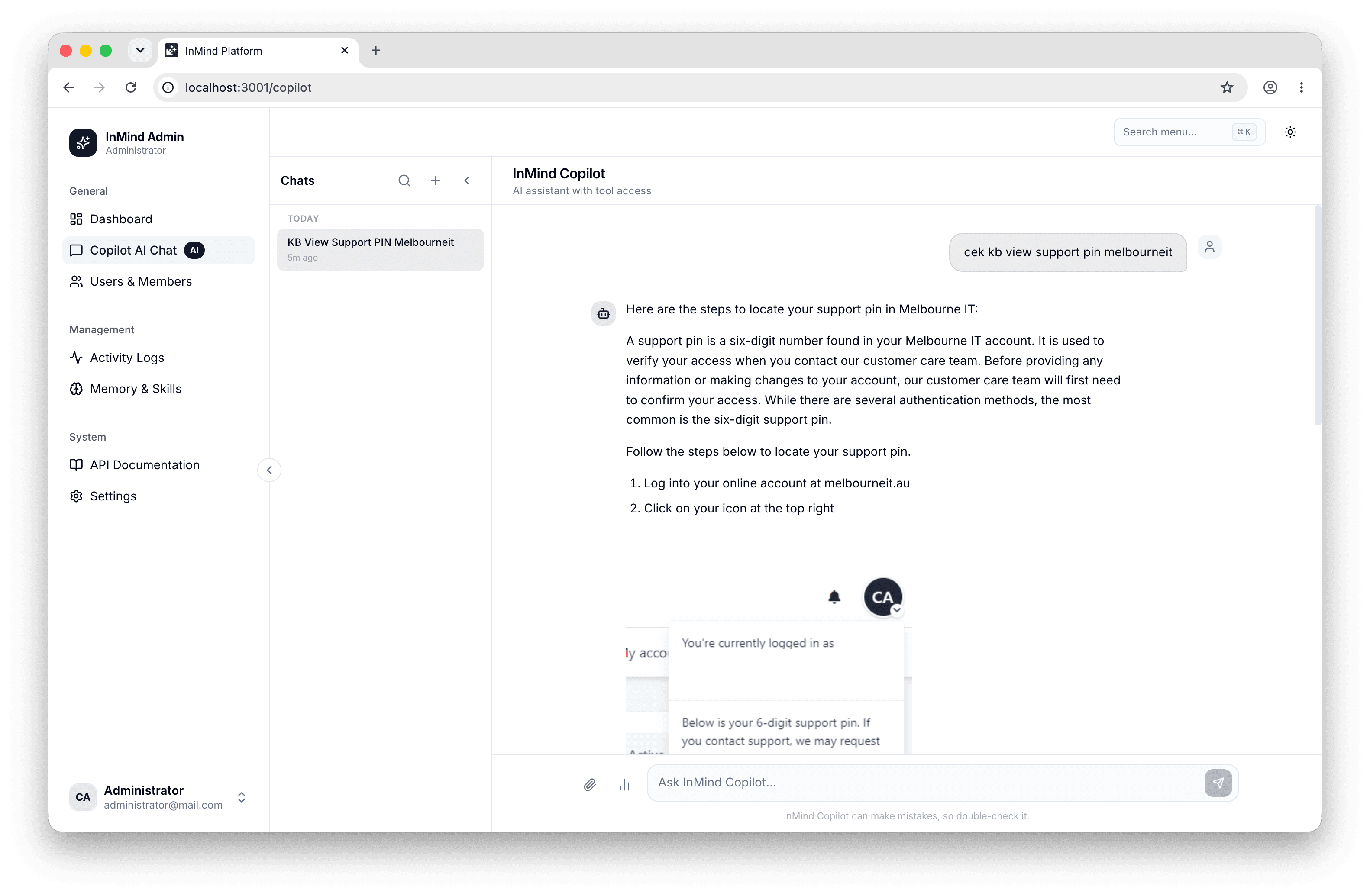 Shadcn-Admin InMind Dashboard